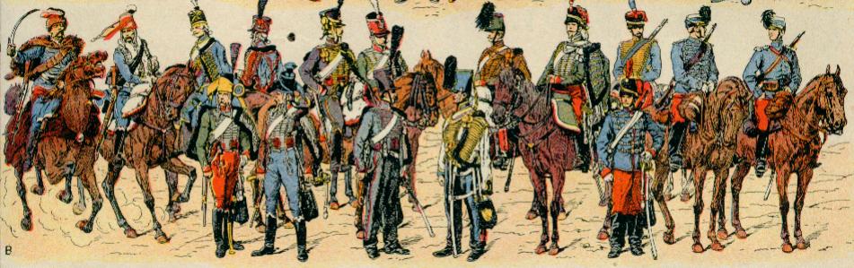 Cavalerie légère : hussards 1730 à 1910